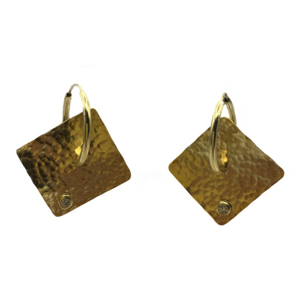 Pendientes combinados chapados